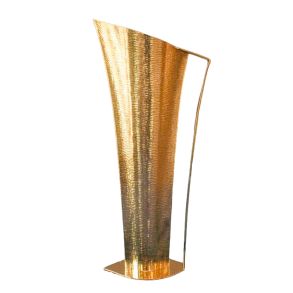 D�bskande i hamret messing - 38 cm