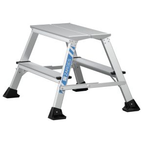 Arbejdsbuk i aluminium med 2 trin