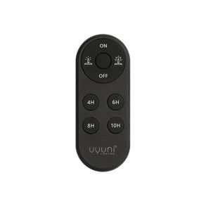 Remote Control, oval, sort t/LED lys