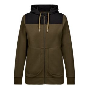 Entire dame cardigan med h�tte