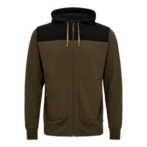 Entire cardigan med h�tte