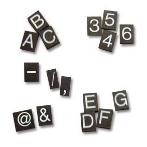 Enkelt bogstav - 10 mm