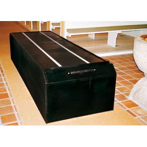 Katafalk med glideskinner