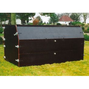 Firkantet jordkasse med skr forstykke