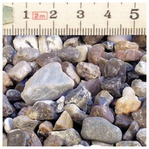 Nr. 68 - Brun/bl/hvid (Perlesten, str. 4/8 mm)