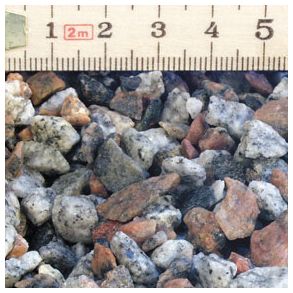 Nr. 43 - Gr/sort/rd (Granitskrve, str. 5/8 mm)