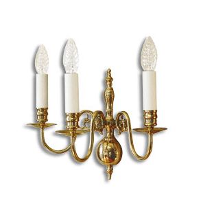 Barok vglampe messing