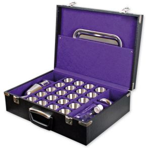 Hjemmeberettelsesst i rustfrit stl