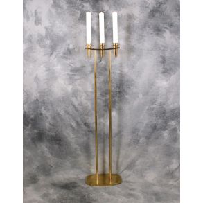 Kandelaber 3-armet - messing