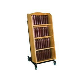 Salmebogsvogn i egetr - 64 salmebger (lille)