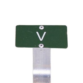 Tekstskilte p spyd (''V'')