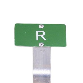 Tekstskilte p spyd (''R'')