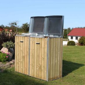 Dobbelt Miljstativ - m. ring og spand