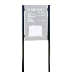 Standerben til Maxi kirketavle - Matsort metal