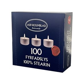 Fyrfadslys stearin, 100 stk pr. pakke