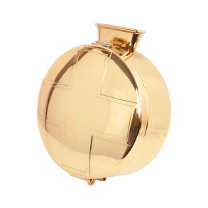 Kirkebsse messing m/stort kors