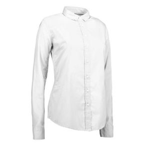 Dameskjorte, hvid - langrmet