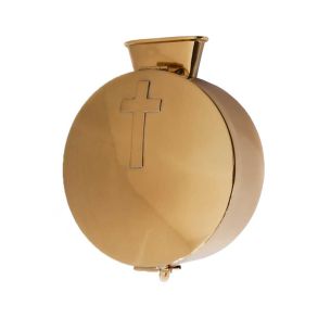 Kirkebsse messing m/ lille kors