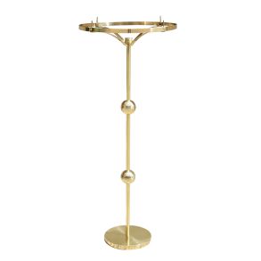 Kranseholder messing med 2 kugler