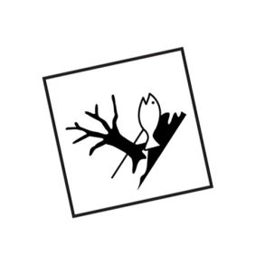 Miljmrker fisk 10 x 10 cm