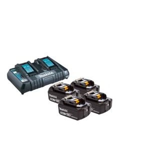 Makita batteripakke 4xBl1850B + DC18RD (5,0AH Li-On)