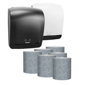 Katrin hndklde dispenser+6 ruller hndaftringspapir