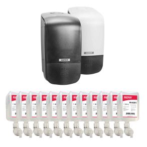 Katrin sbe dispenser + 12 dunke foam sbe 0,5 ltr.