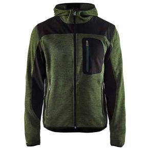 Strikket softshell jakke