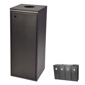 Affaldsbeholder 100ltr m/lge, rundt til flasker